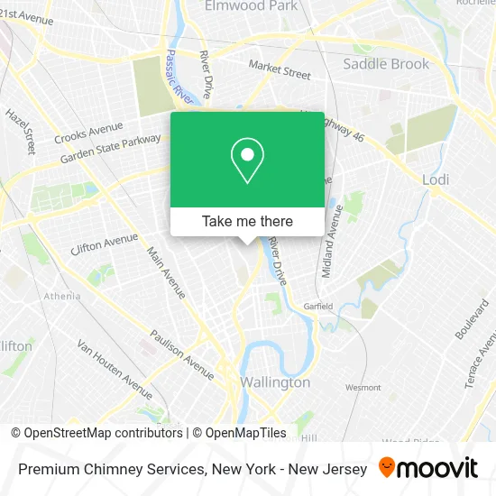 Premium Chimney Services map
