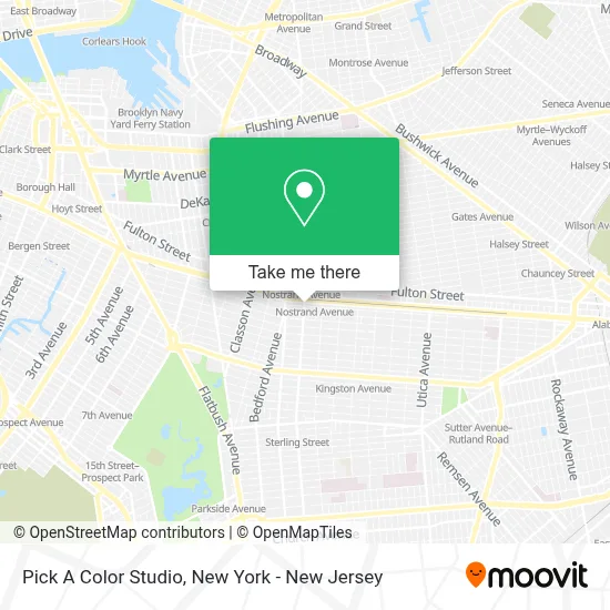 Pick A Color Studio map