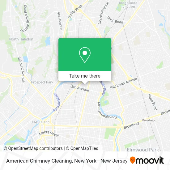 American Chimney Cleaning map