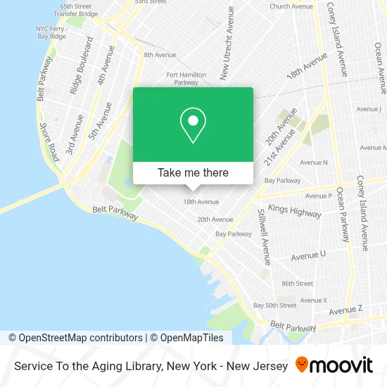 Service To the Aging Library map