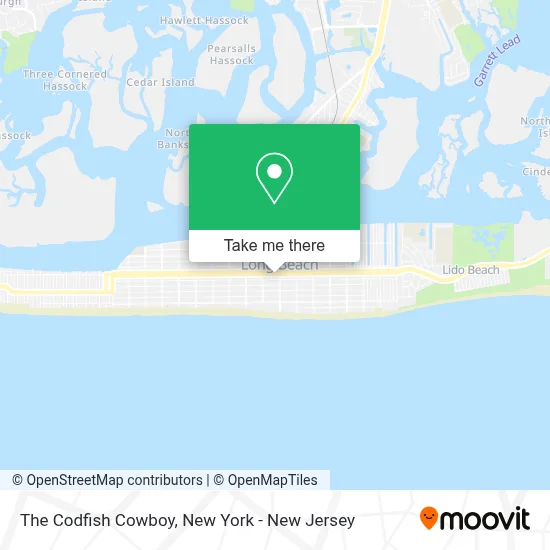 The Codfish Cowboy map