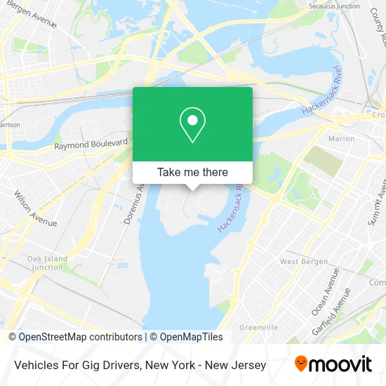 Vehicles For Gig Drivers map