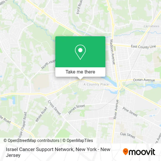 Israel Cancer Support Network map