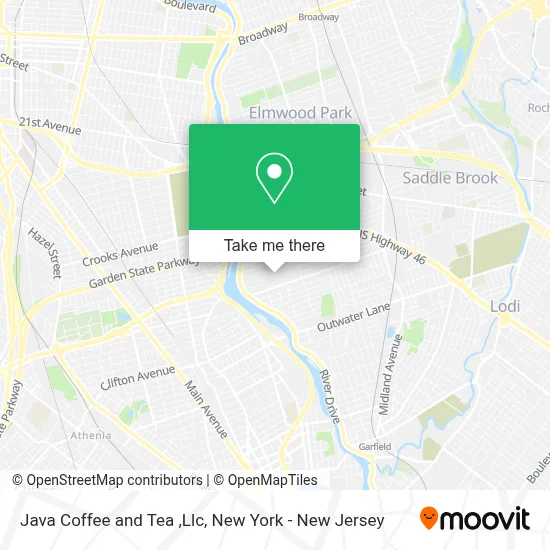 Java Coffee and Tea ,Llc map