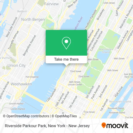 Riverside Parkour Park map