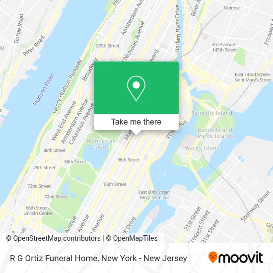 R G Ortiz Funeral Home map
