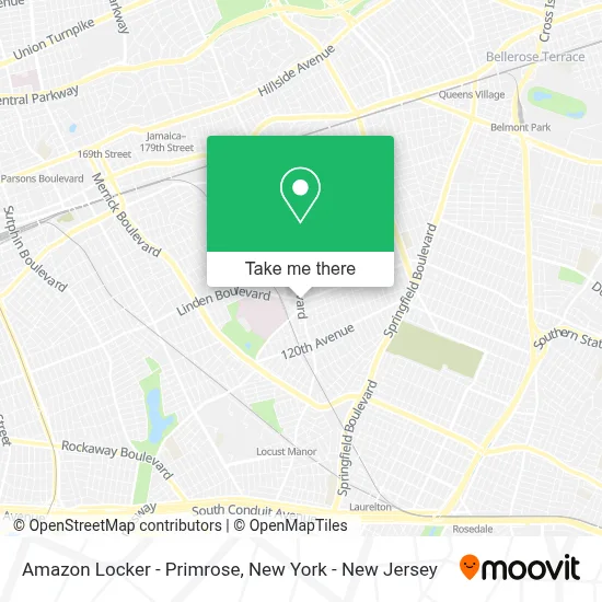 Amazon Locker - Primrose map