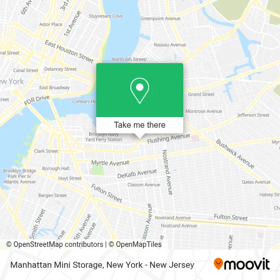 Manhattan Mini Storage map