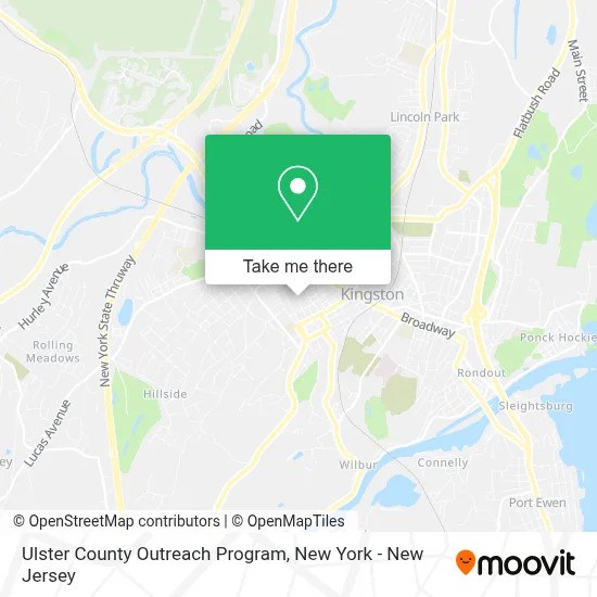Ulster County Outreach Program map