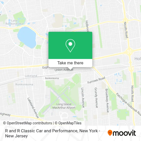 R and R Classic Car and Performance map