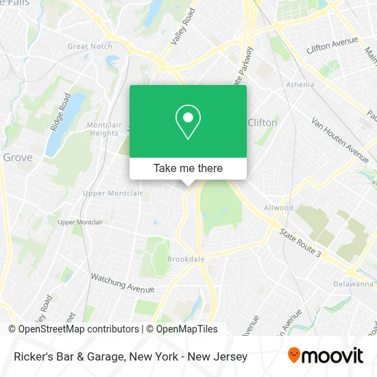 Ricker's Bar & Garage map