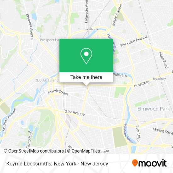 Keyme Locksmiths map