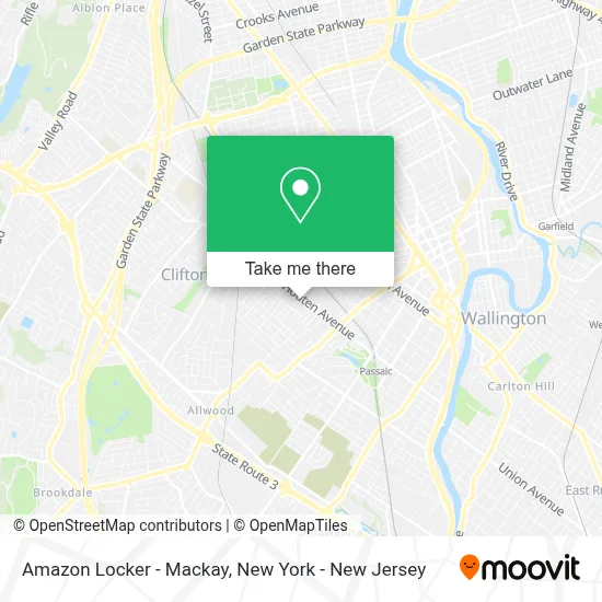 Amazon Locker - Mackay map