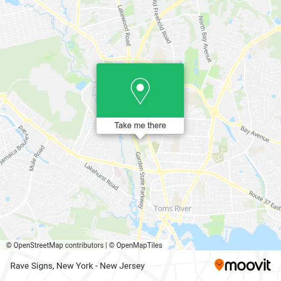 Rave Signs map