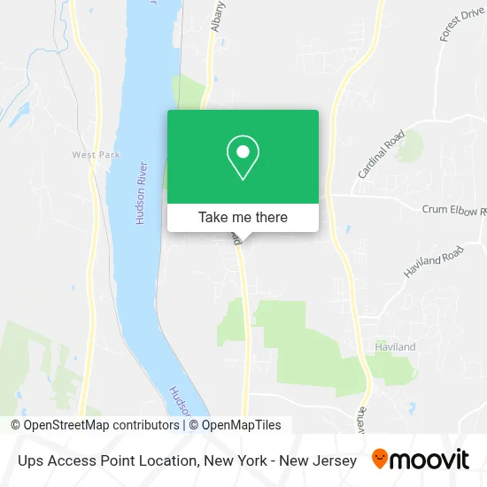 Ups Access Point Location map