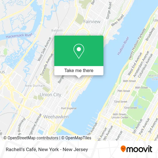 Rachell's Café map