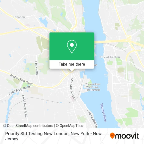 Priority Std Testing New London map