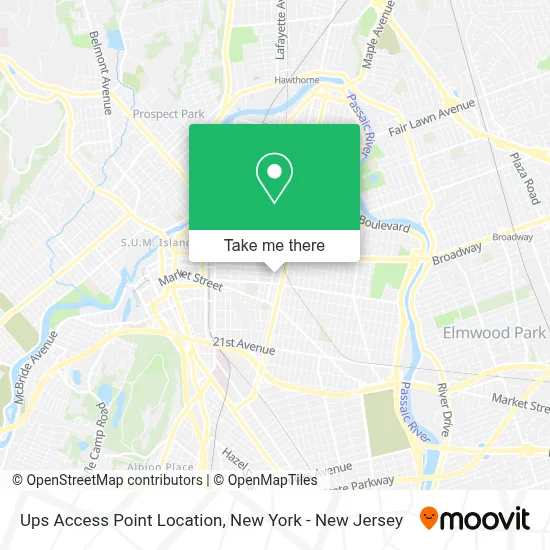 Ups Access Point Location map