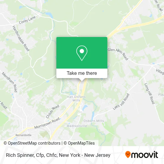 Rich Spinner, Cfp, Chfc map