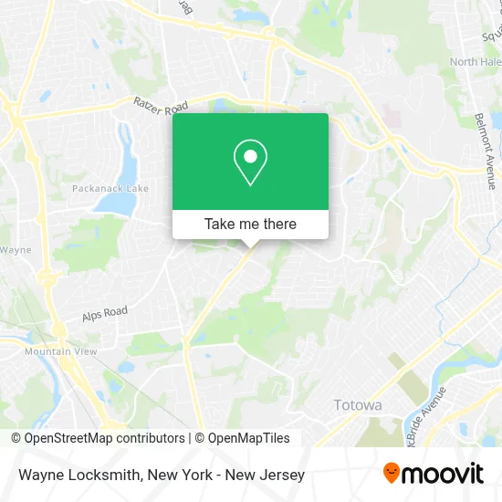 Wayne Locksmith map
