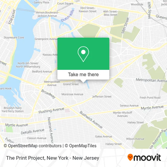 The Print Project map