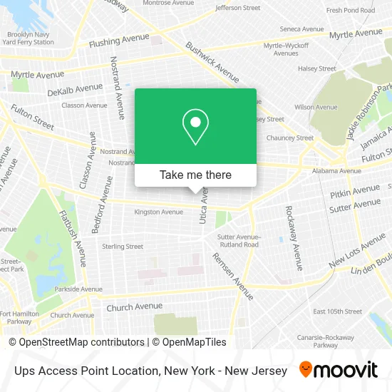 Ups Access Point Location map