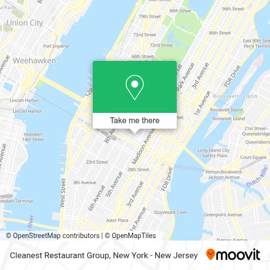 Cleanest Restaurant Group map