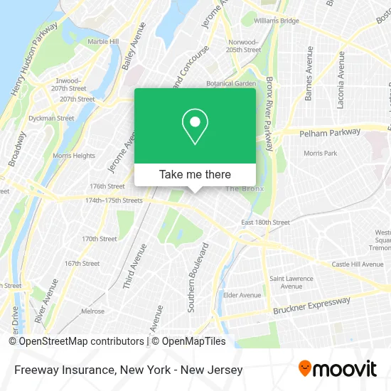 Freeway Insurance map