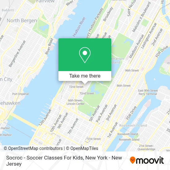 Socroc - Soccer Classes For Kids map