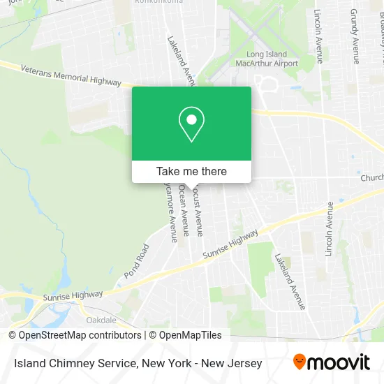 Island Chimney Service map