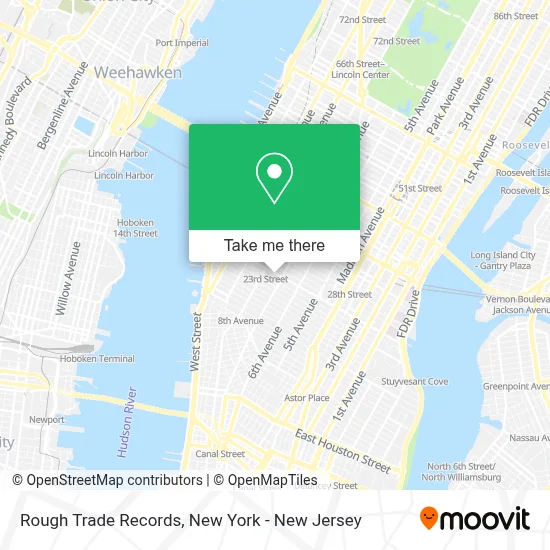 Rough Trade Records map