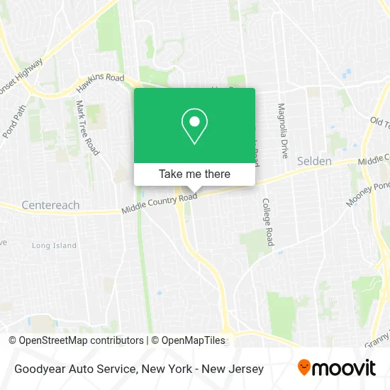 Goodyear Auto Service map