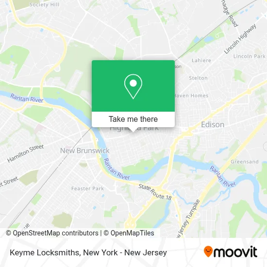 Keyme Locksmiths map