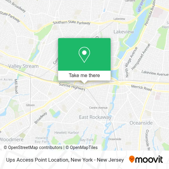 Ups Access Point Location map