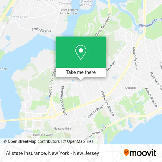 Allstate Insurance map