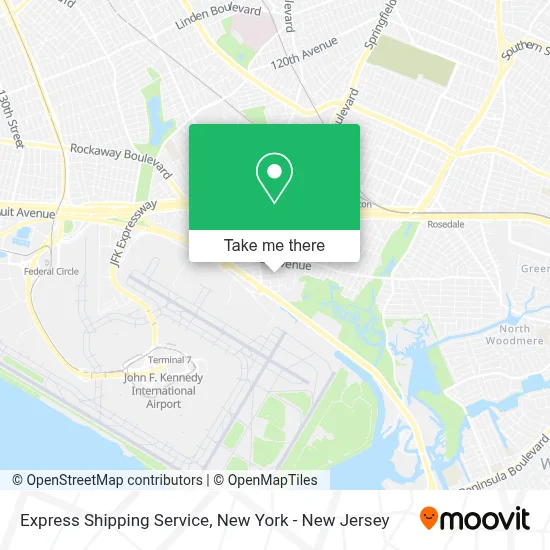 Express Shipping Service map
