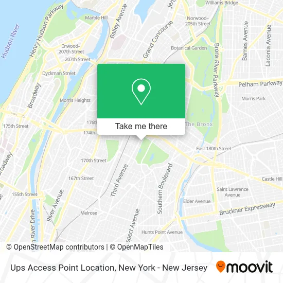 Ups Access Point Location map