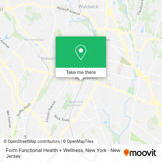 Form Functional Health + Wellness map