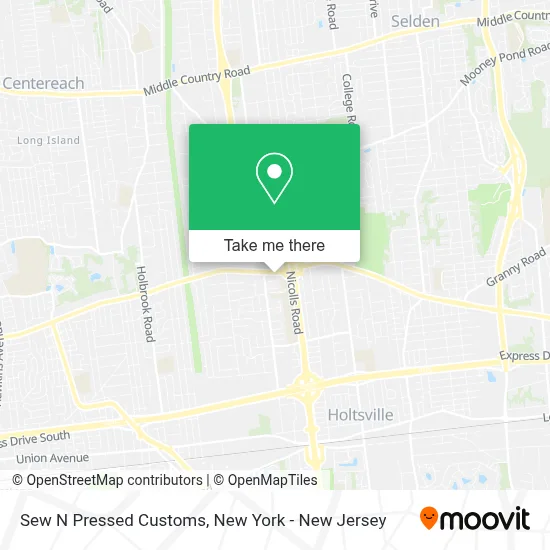 Sew N Pressed Customs map