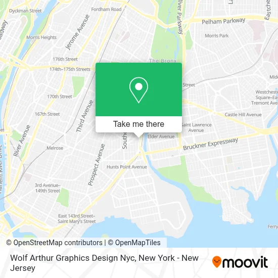 Wolf Arthur Graphics Design Nyc map