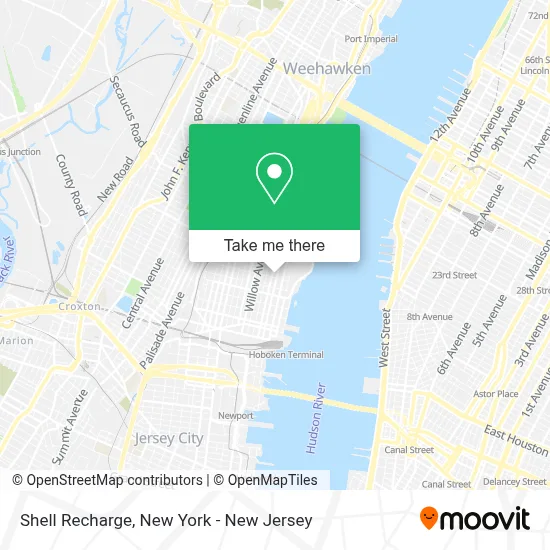 Shell Recharge map