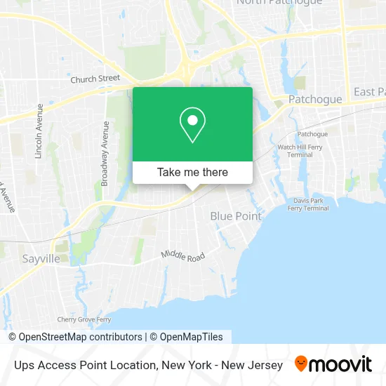 Ups Access Point Location map