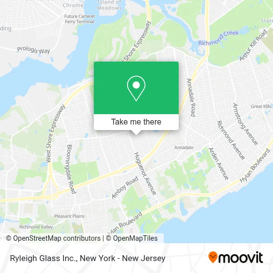 Ryleigh Glass Inc. map