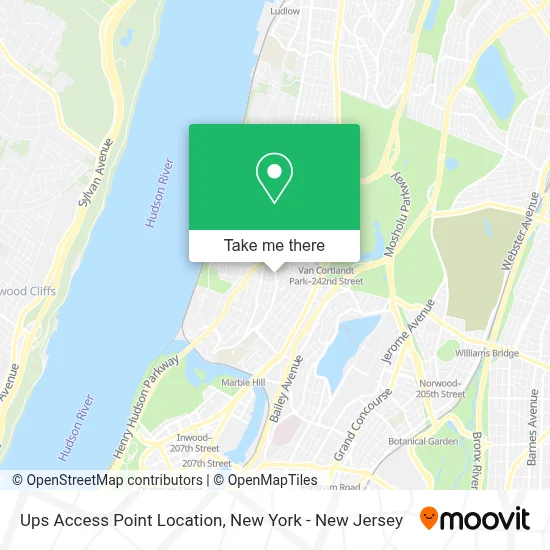 Ups Access Point Location map