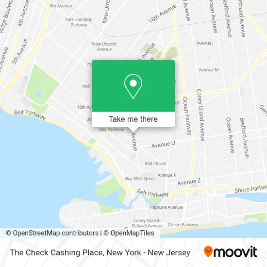 The Check Cashing Place map