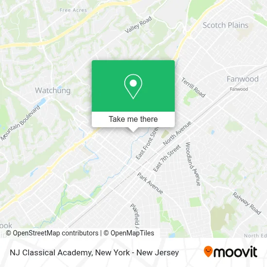 NJ Classical Academy map
