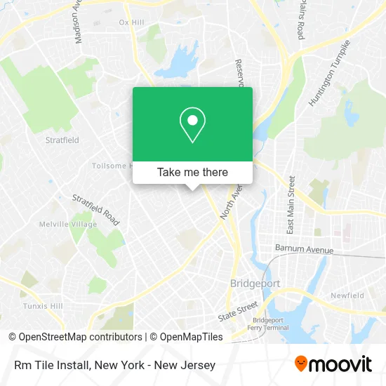 Rm Tile Install map