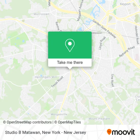 Studio B Matawan map