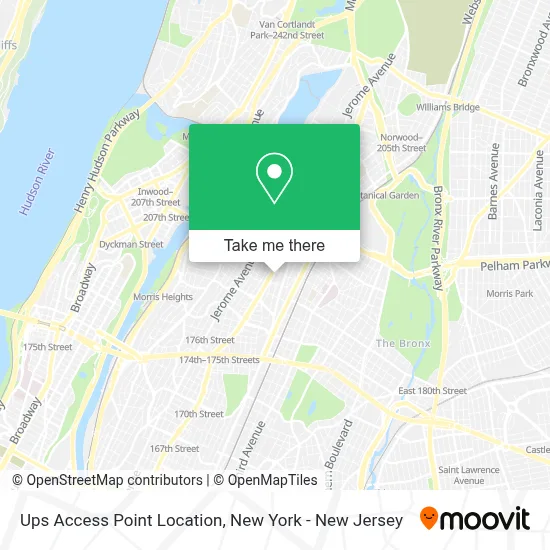 Ups Access Point Location map