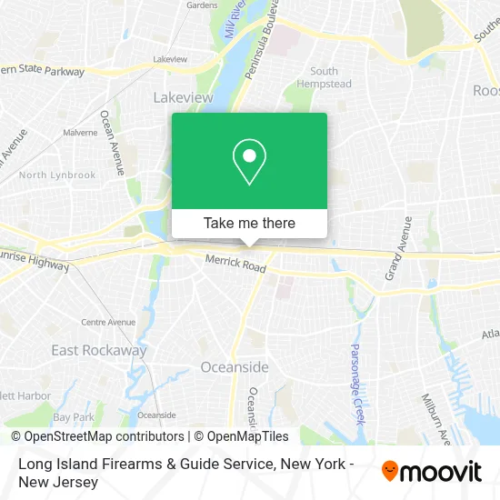 Long Island Firearms & Guide Service map